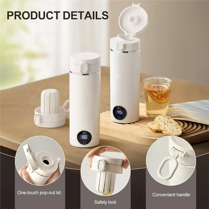 Electric Kettle Temperature Control - Bollitore da viaggio portatile da 500