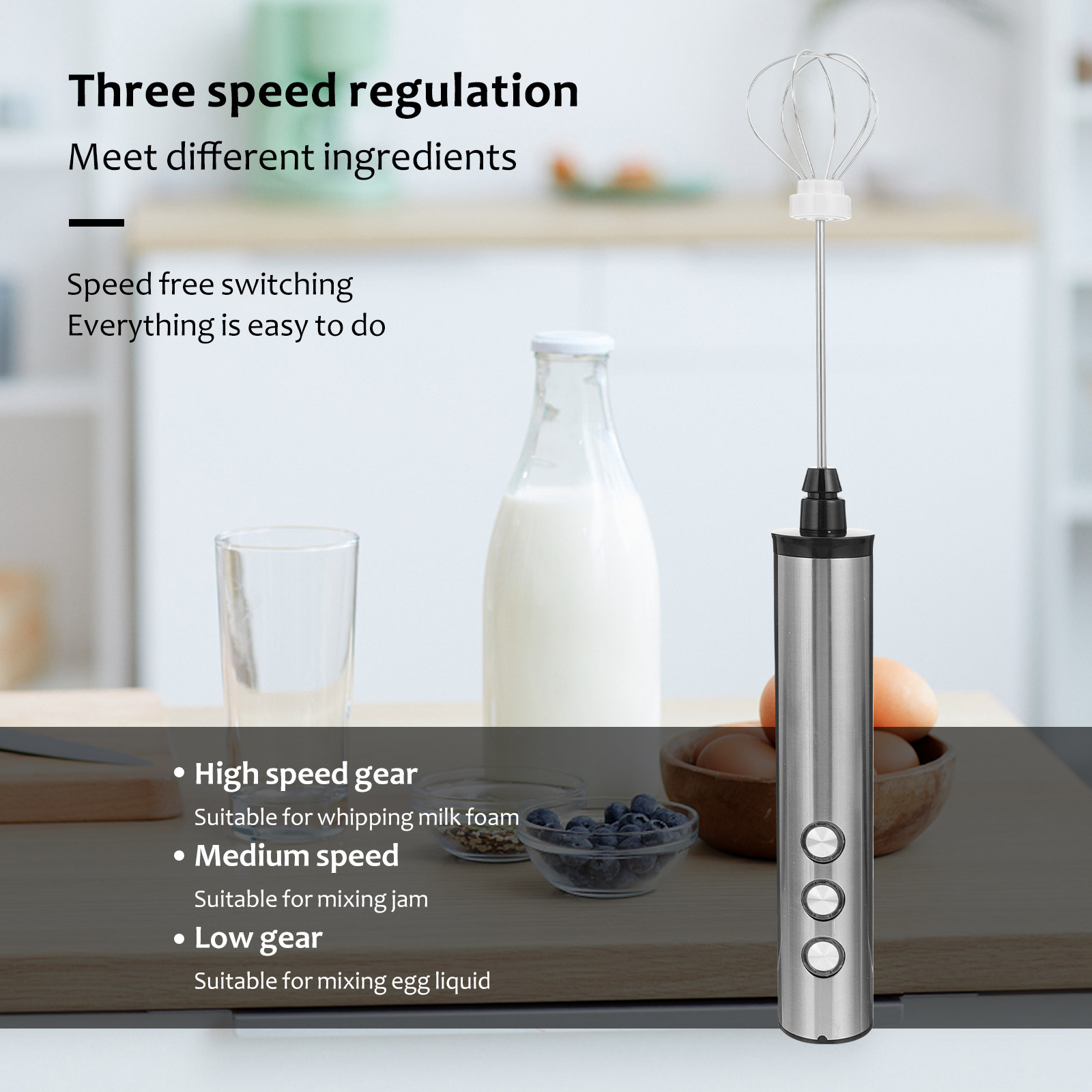 Frullatore elettrico per uova  - Electric Milk Frother Handheld recensione e prezzo